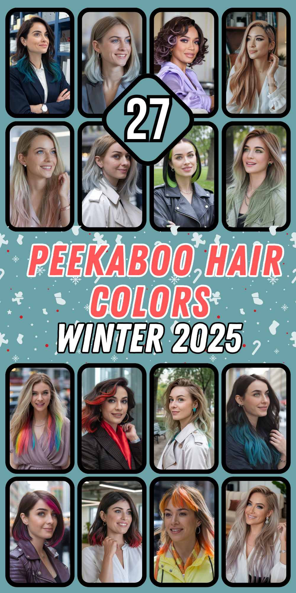 Peekaboo Hair Colors 2025: Bold and Subtle Ideas for Women of All Hair Lengths and Styles