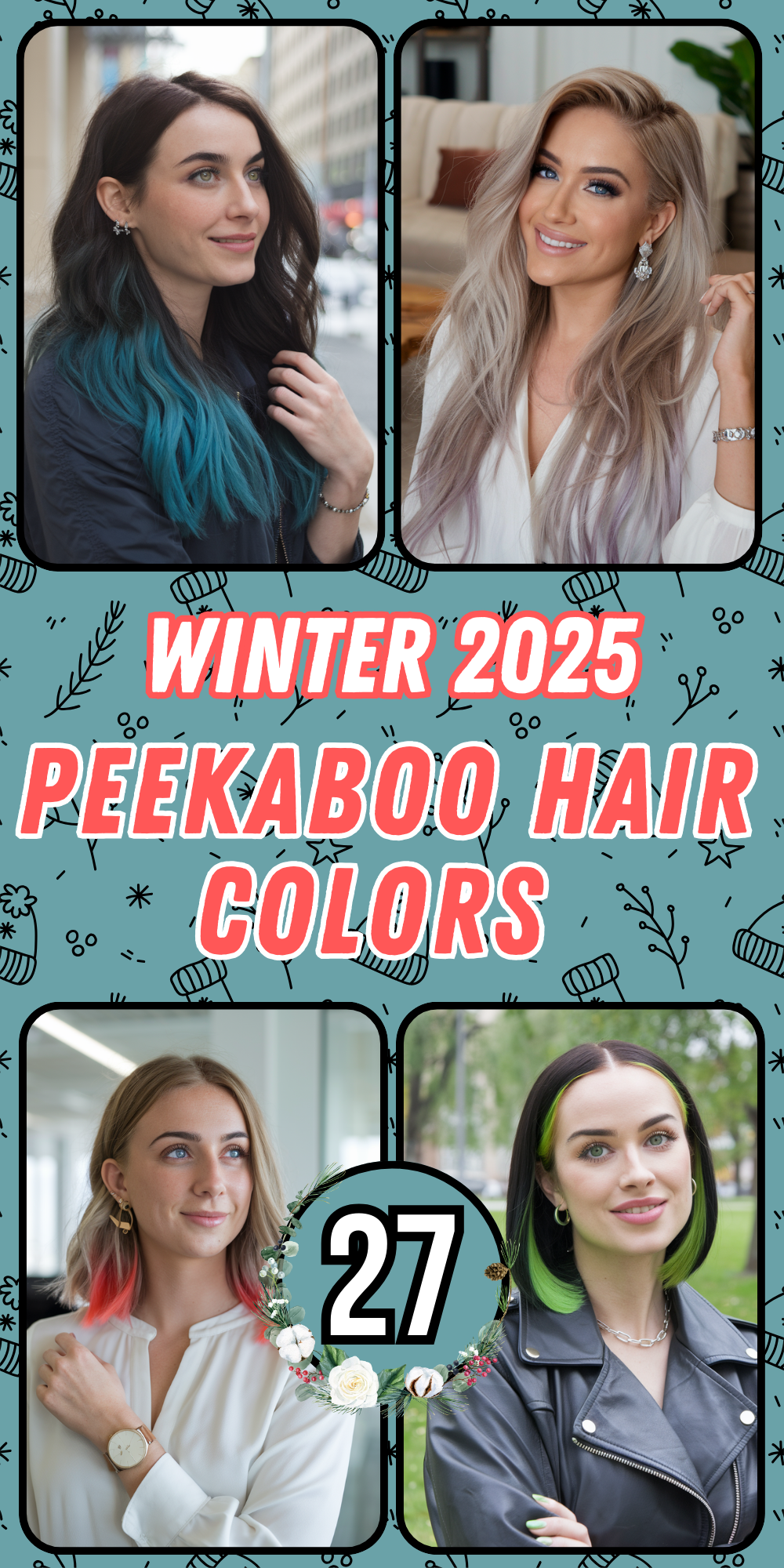 Peekaboo Hair Colors 2025: Bold and Subtle Ideas for Women of All Hair Lengths and Styles