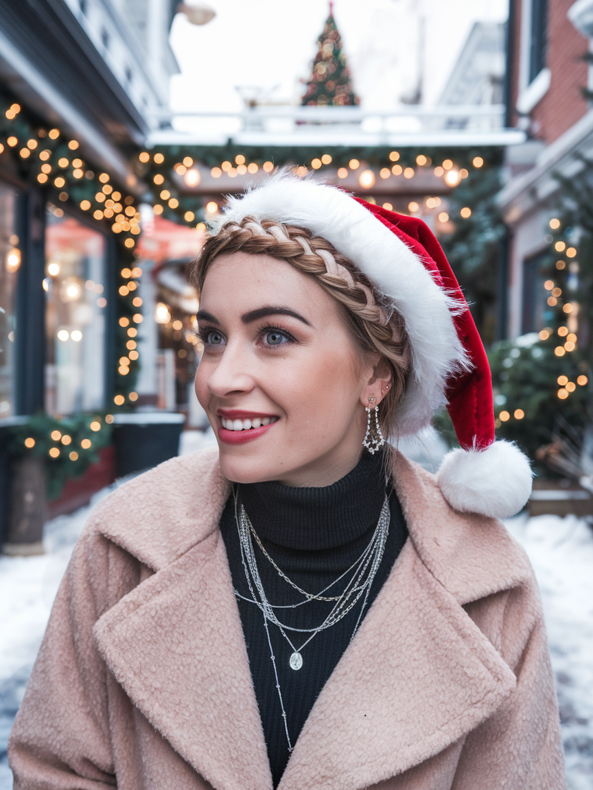 Christmas Hat Hairstyles for Women: Festive & Fun Ideas for All Hair Lengths and Types