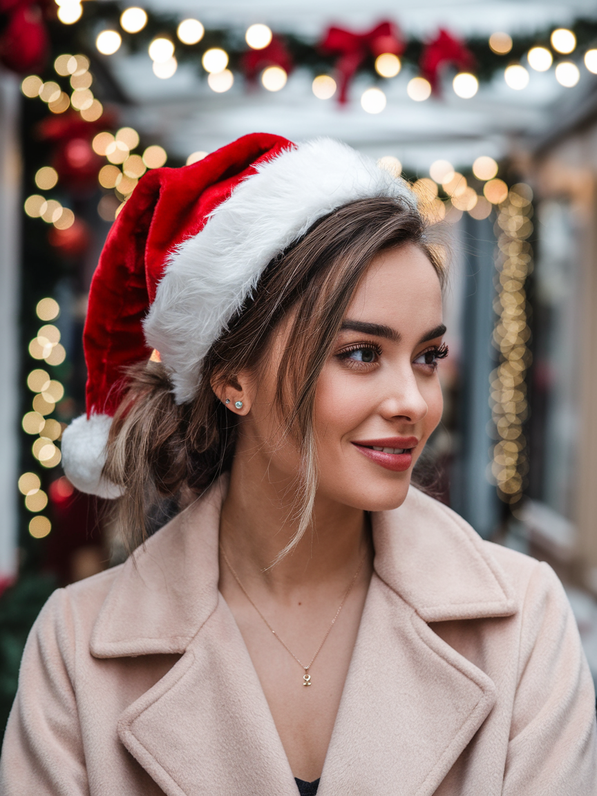 Christmas Hat Hairstyles for Women: Festive & Fun Ideas for All Hair Lengths and Types