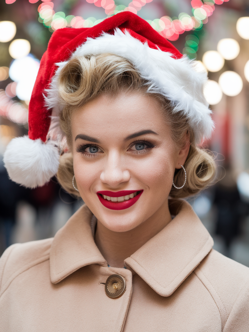 Christmas Hat Hairstyles for Women: Festive & Fun Ideas for All Hair Lengths and Types