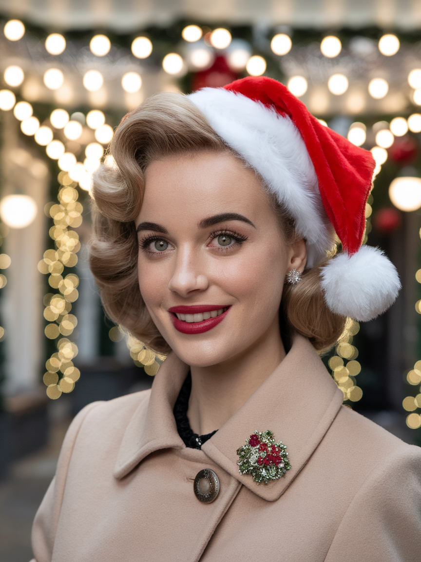 Christmas Hat Hairstyles for Women: Festive & Fun Ideas for All Hair Lengths and Types