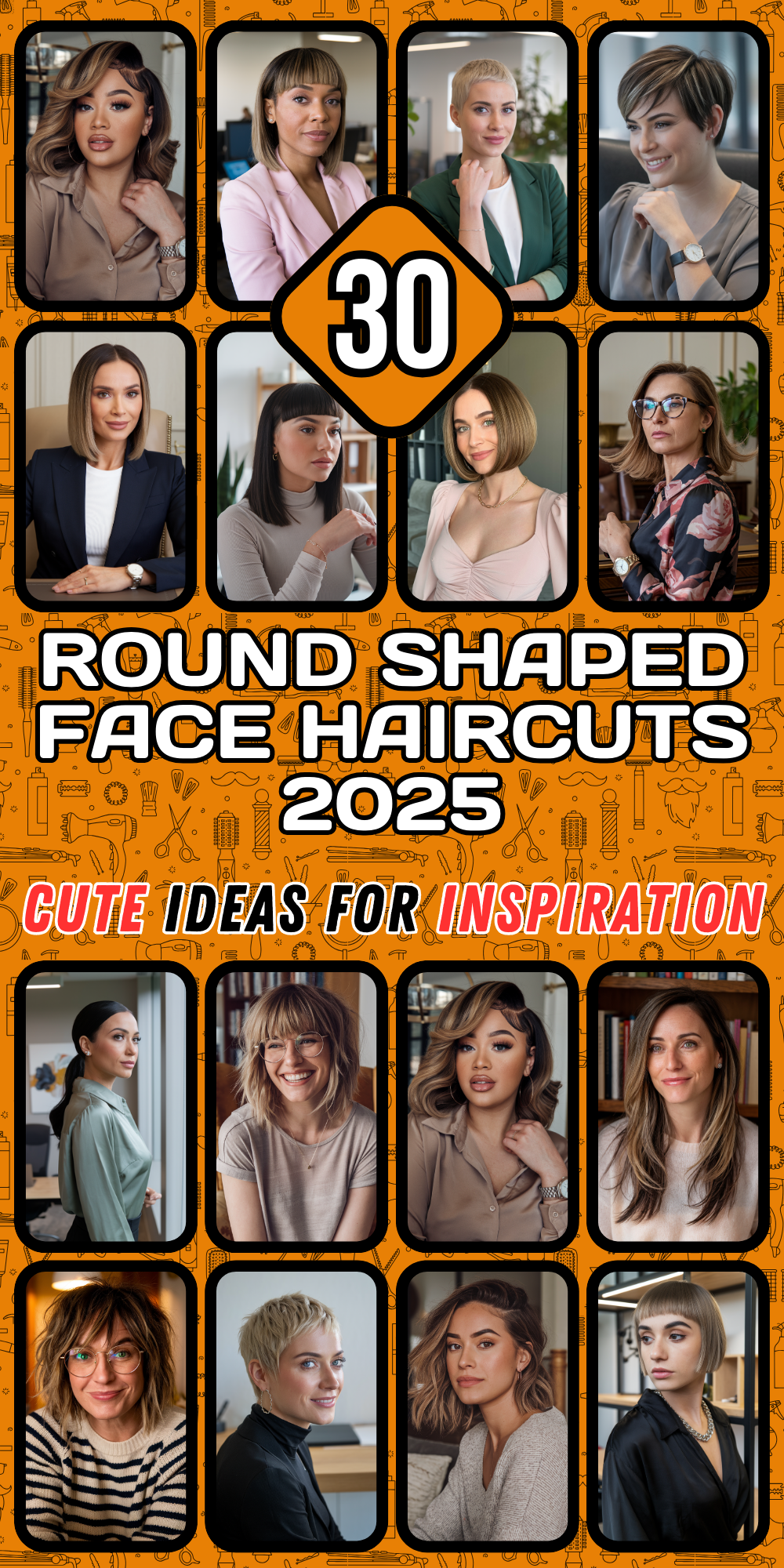 30 Round Shaped Face Haircuts for 2025: Ideas for Every Hair Length and Texture