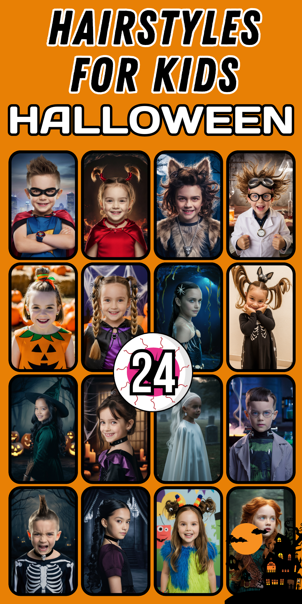 Halloween Hairstyles for Kids: Fun and Spooky Ideas for Boys and Girls in 2024