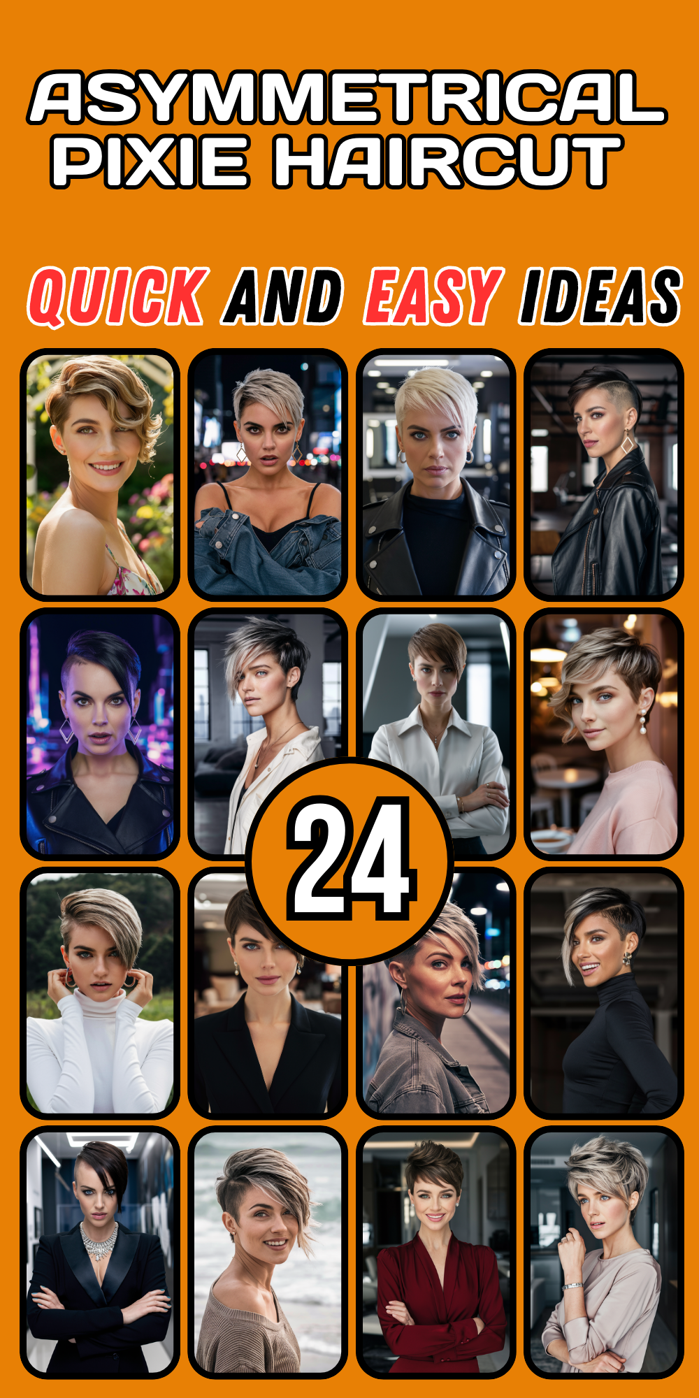 Stunning Asymmetrical Pixie Haircut Ideas for Women in 2024: Bold, Edgy, and Trendy Styles