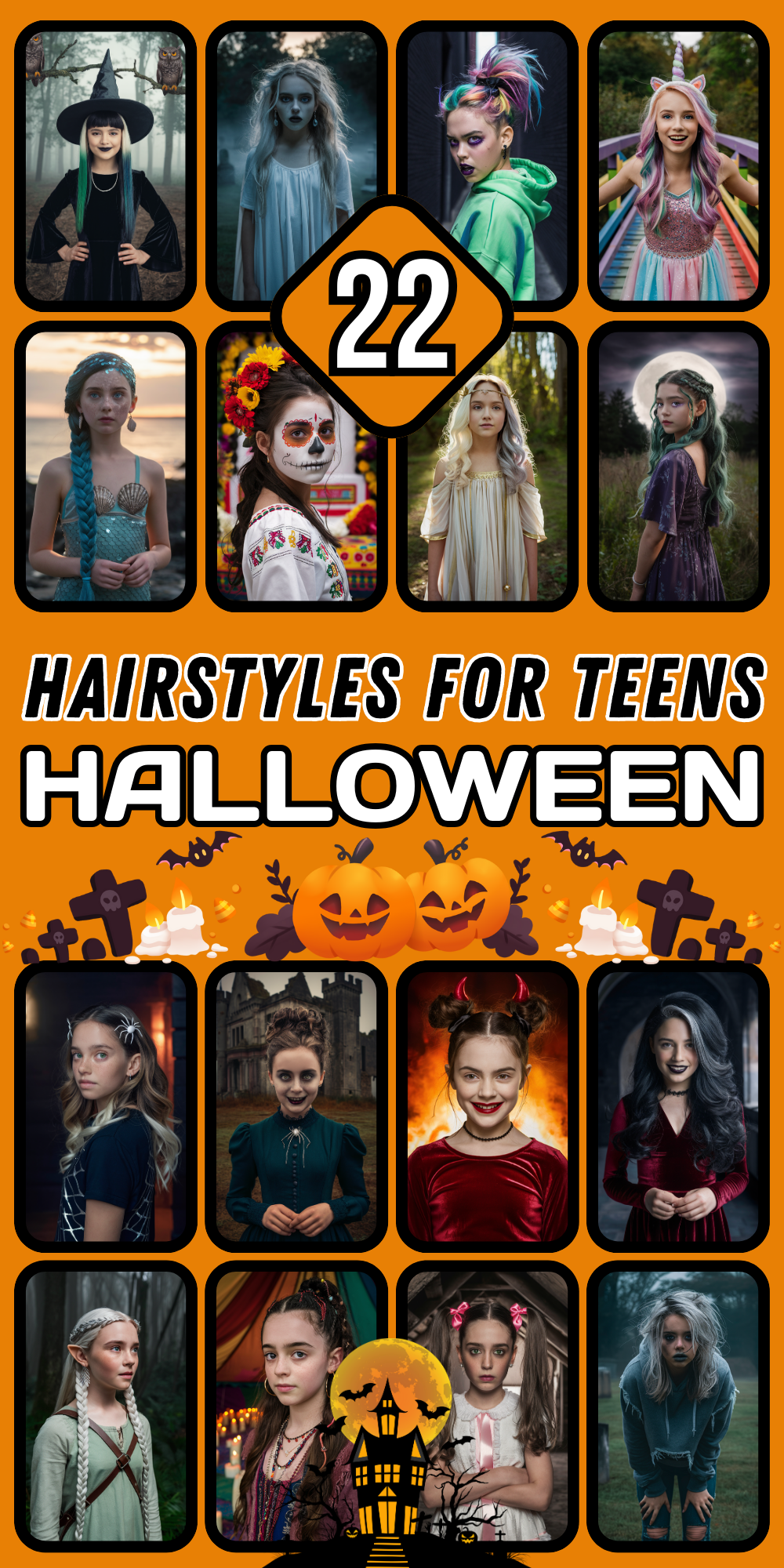 Halloween Hairstyles for Teens: Fun and Spooky Ideas for Girls in 2024