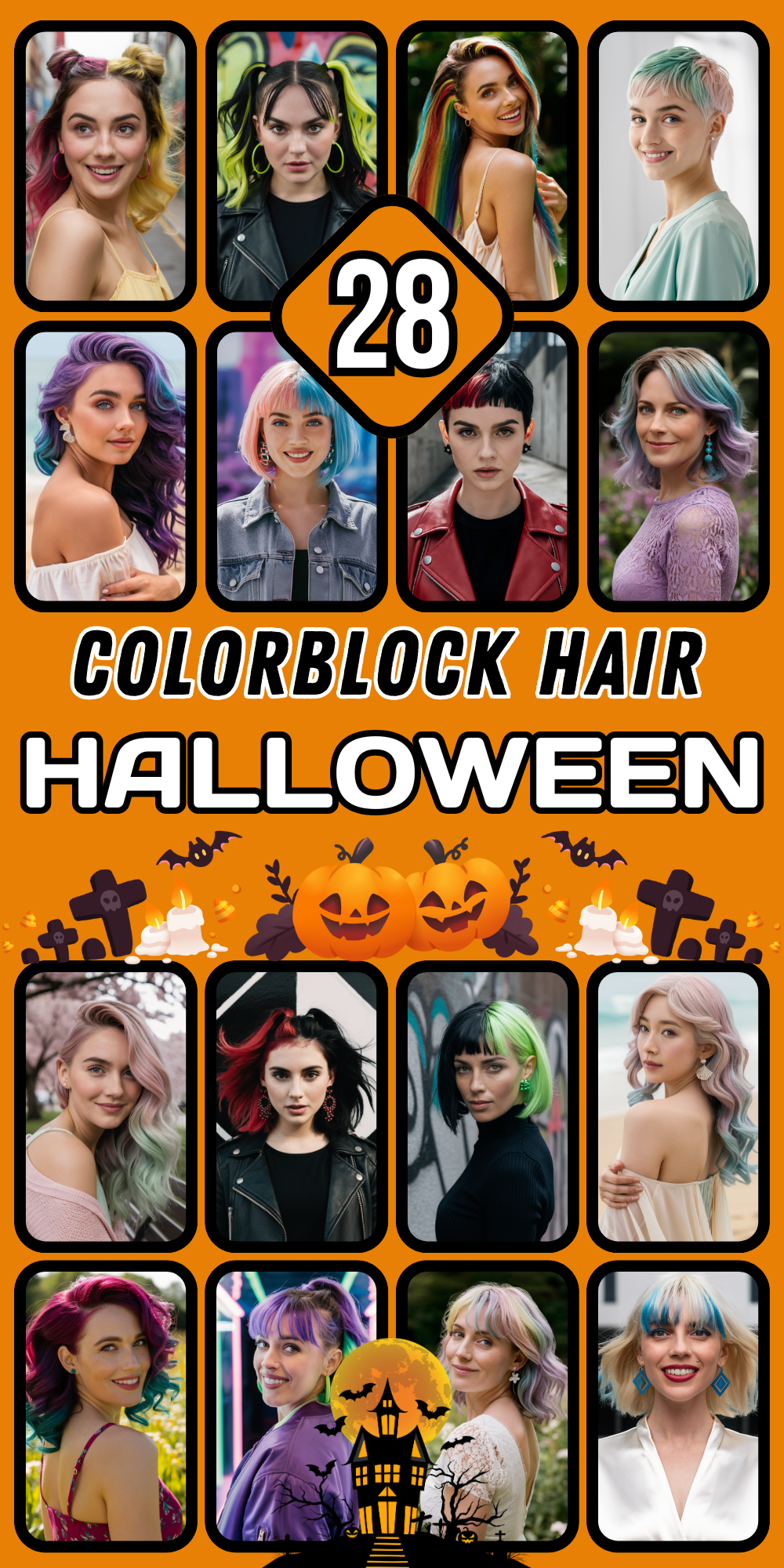 Colorblock Hair Ideas for Women in 2024: Bold Styles, Color Blocking Trends, and Vibrant Looks