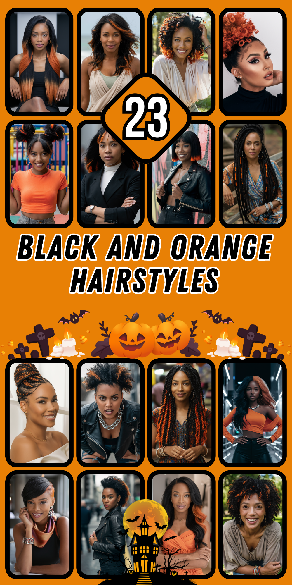 Black and Orange Hairstyles for Women: Bold Ideas to Try in 2024 for a Vibrant New Look