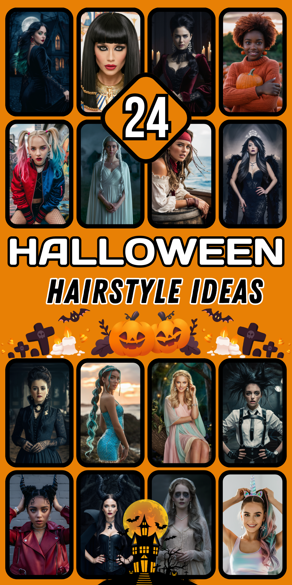 Spooky Halloween Hairstyles for Women: Trendy Ideas to Try in 2024