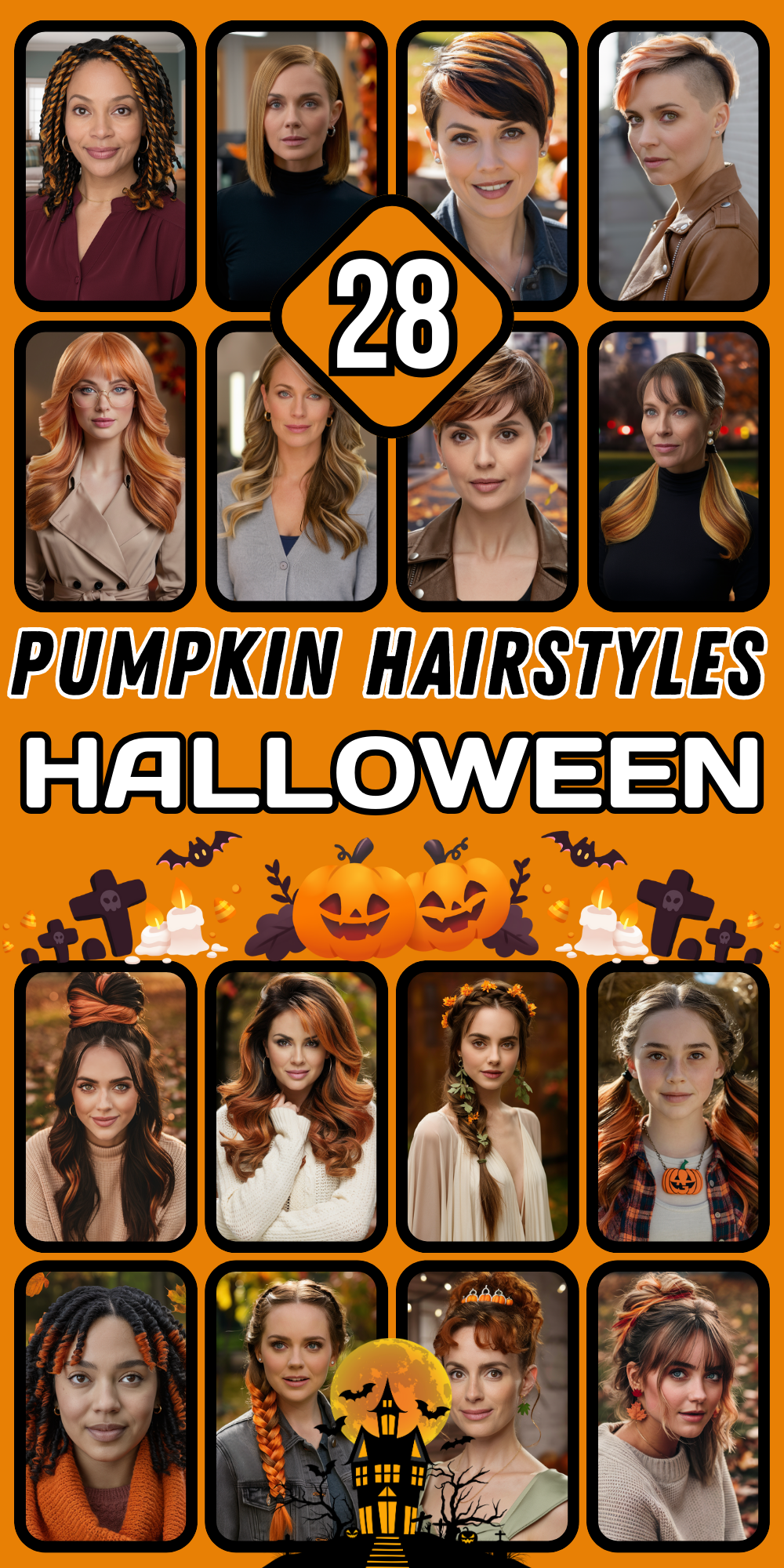 Pumpkin Hairstyles Ideas for Women 2024: Cute and Creative Looks for Halloween and Pumpkin Patches