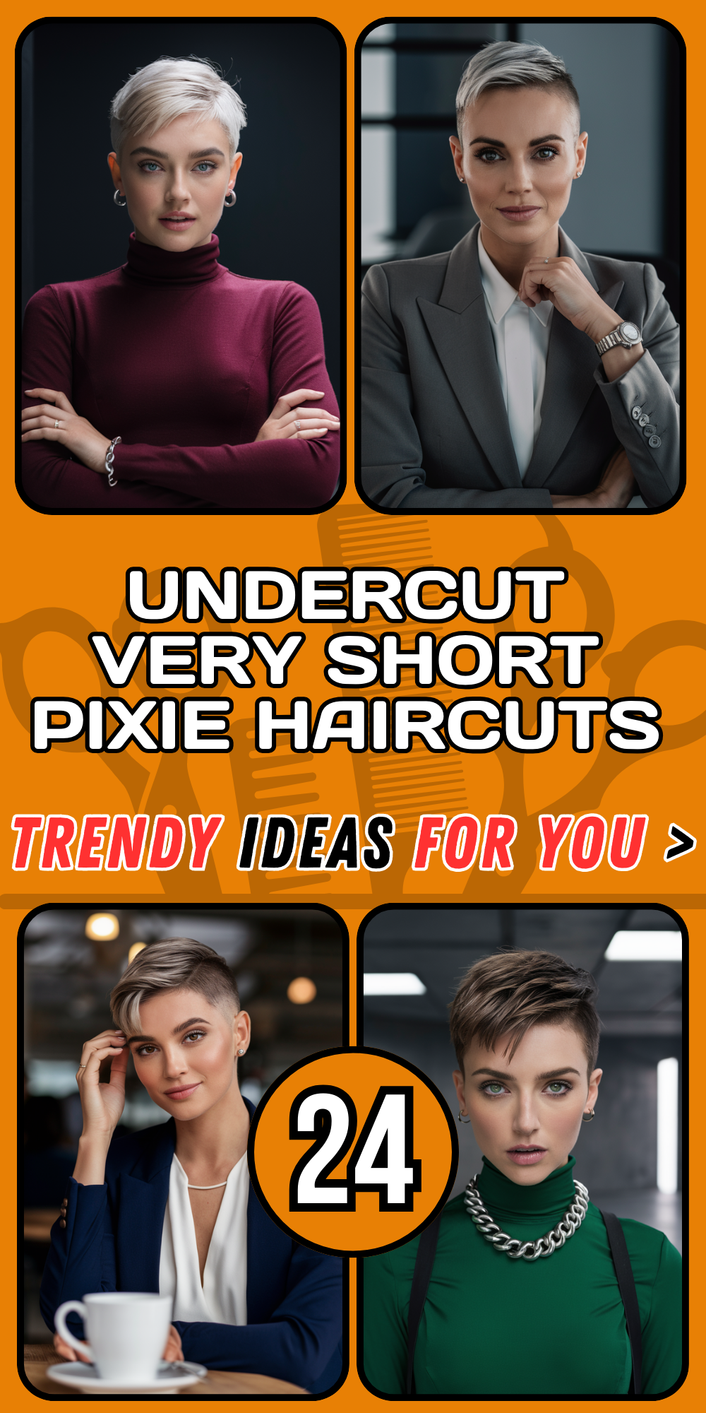 Best Undercut Very Short Pixie Haircuts for Women in 2024: Stylish Ideas for Every Hair Type