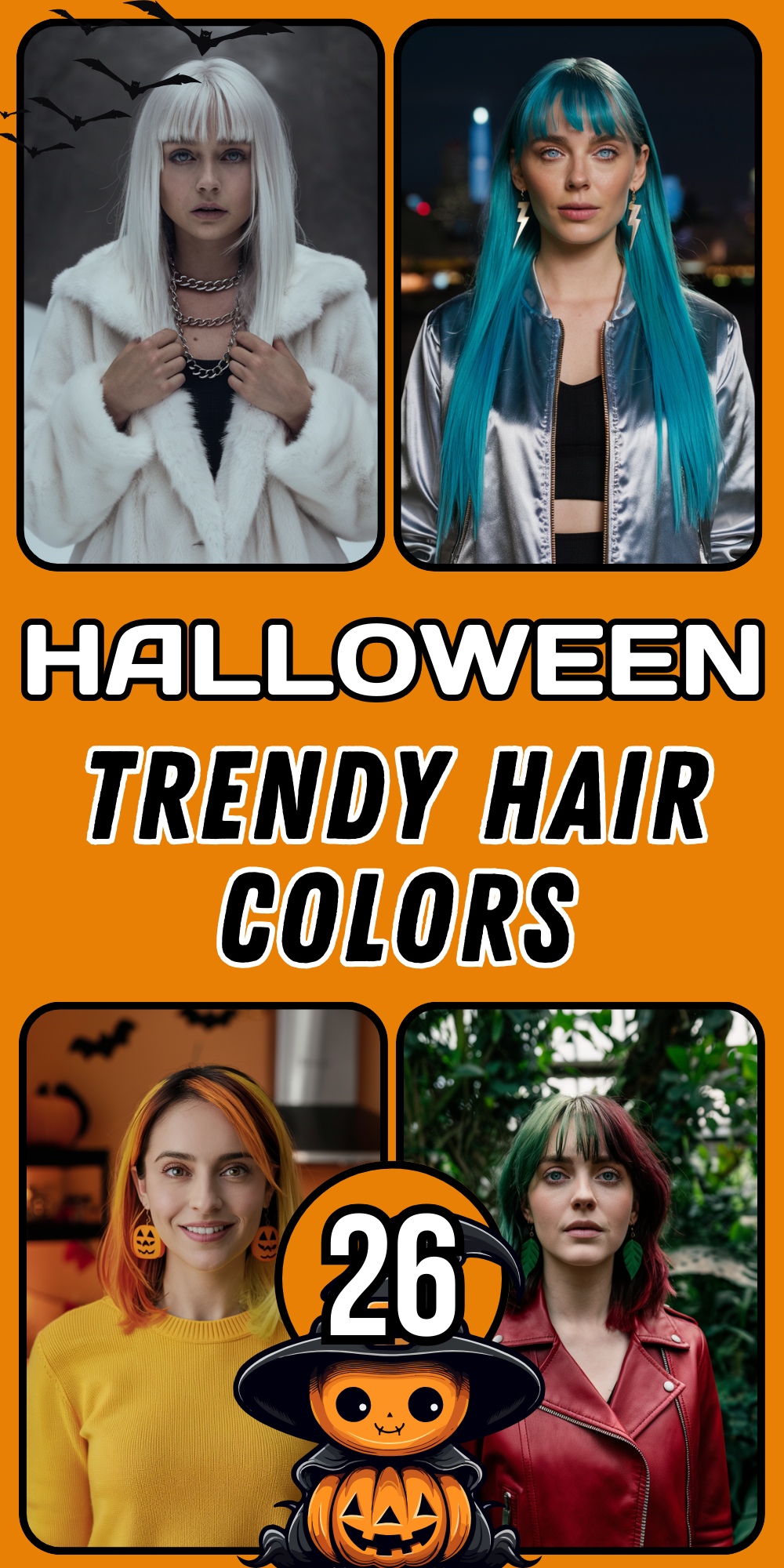 Spooky and Stylish Halloween Hair Color Ideas for Women in 2024: Bold Looks for Every Costume