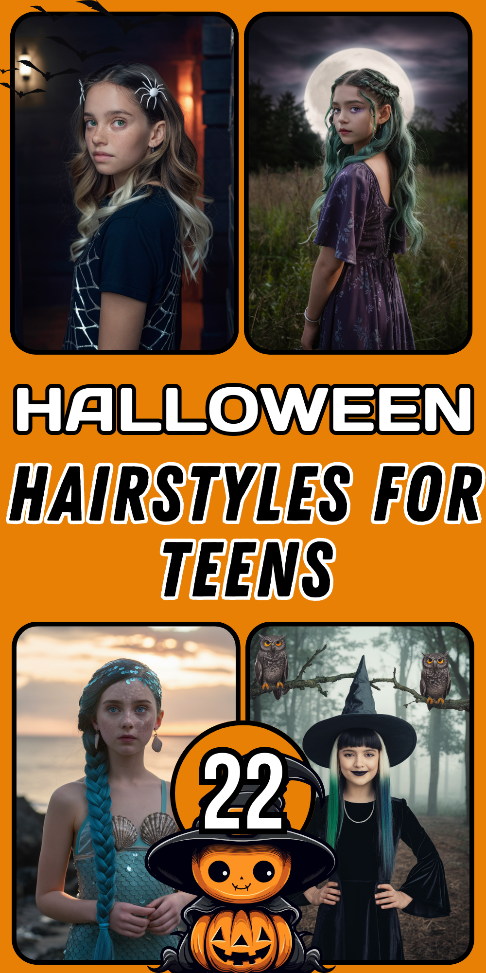 Halloween Hairstyles for Teens: Fun and Spooky Ideas for Girls in 2024