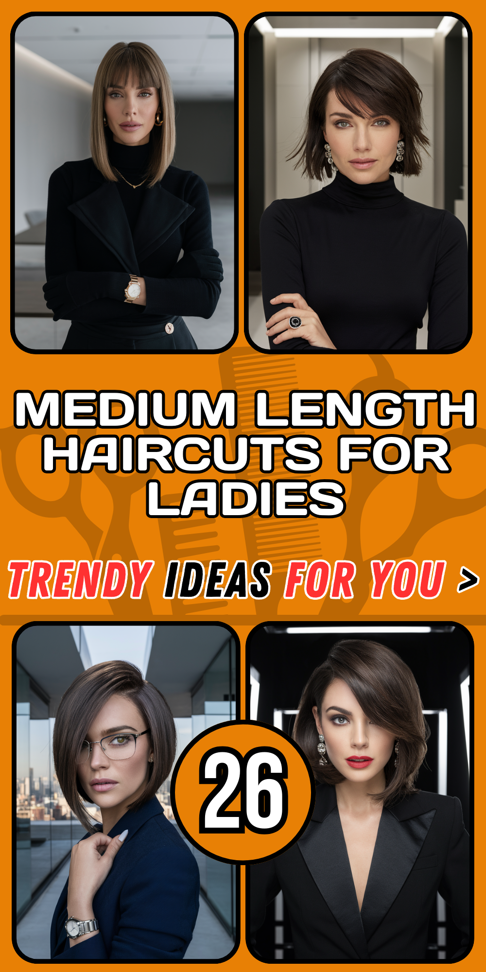 Trendy Medium Length Haircuts for Women: Stylish Ideas for Ladies of All Ages in 2024