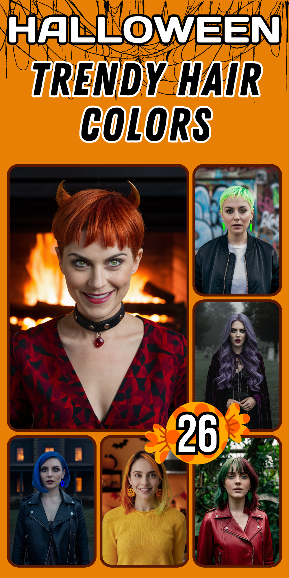 Spooky and Stylish Halloween Hair Color Ideas for Women in 2024: Bold Looks for Every Costume