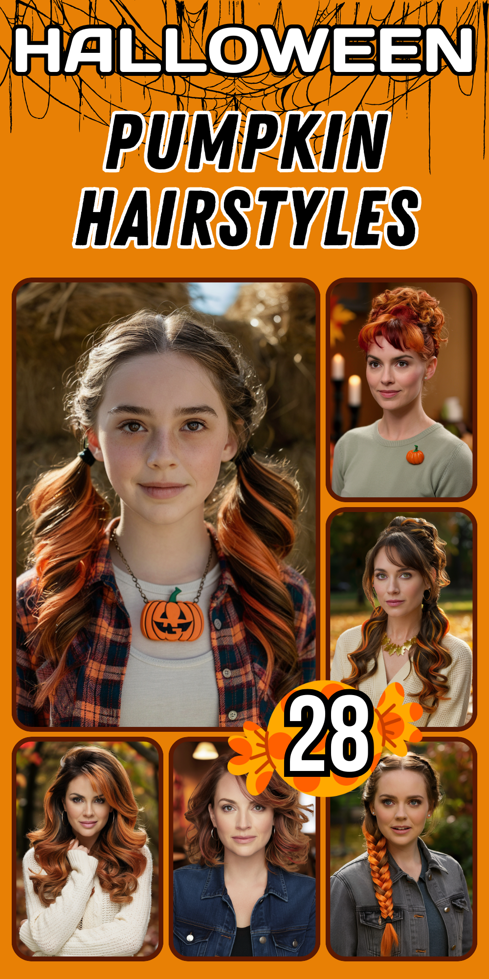 Pumpkin Hairstyles Ideas for Women 2024: Cute and Creative Looks for Halloween and Pumpkin Patches