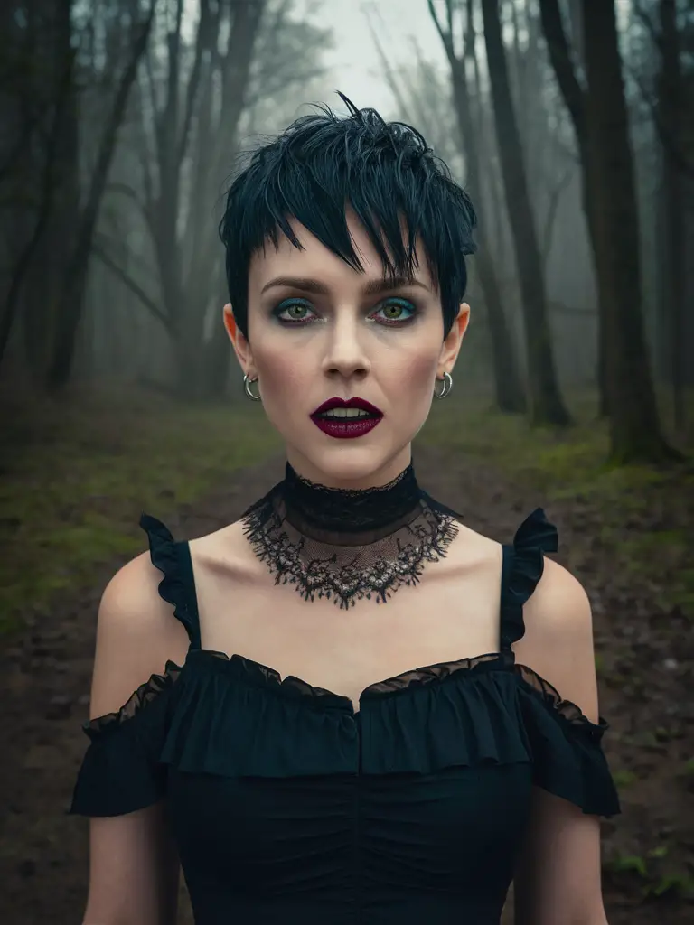 Vampire Hairstyles for Women: Gothic Hair Ideas for Halloween 2024 with Short and Long Options