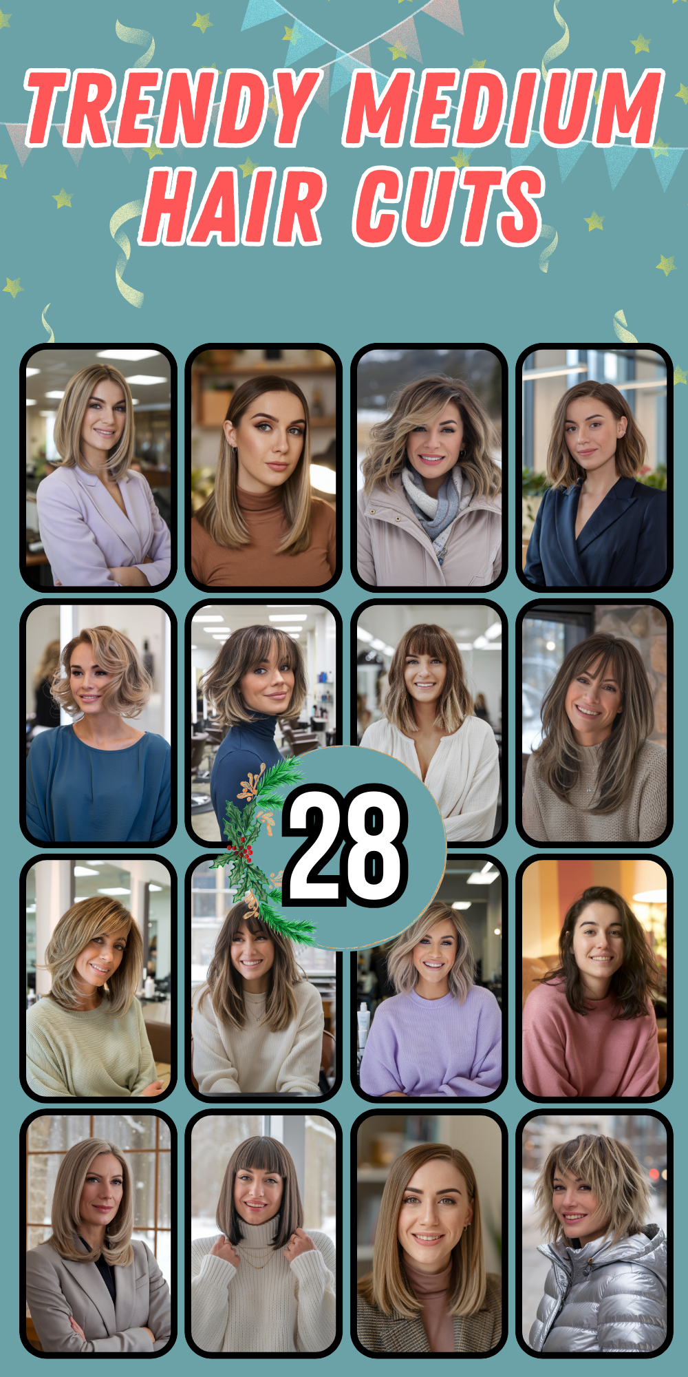 Medium Hair Cuts for Women in 2024: Stylish Ideas for Volume, Layers, Curtain Bangs, and More