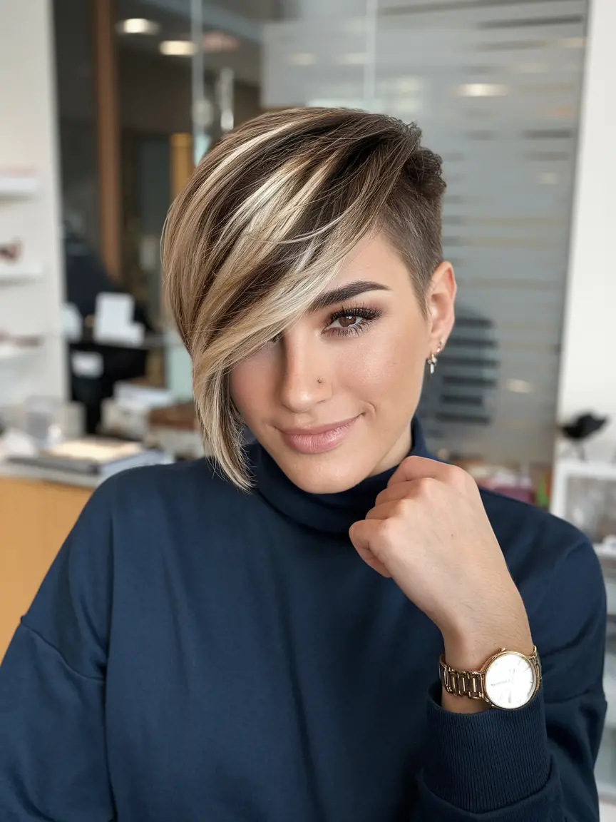 Stunning Asymmetrical Pixie 2025 Ideas for Women – Bold Haircuts for Edgy, Sleek, and Curly Styles