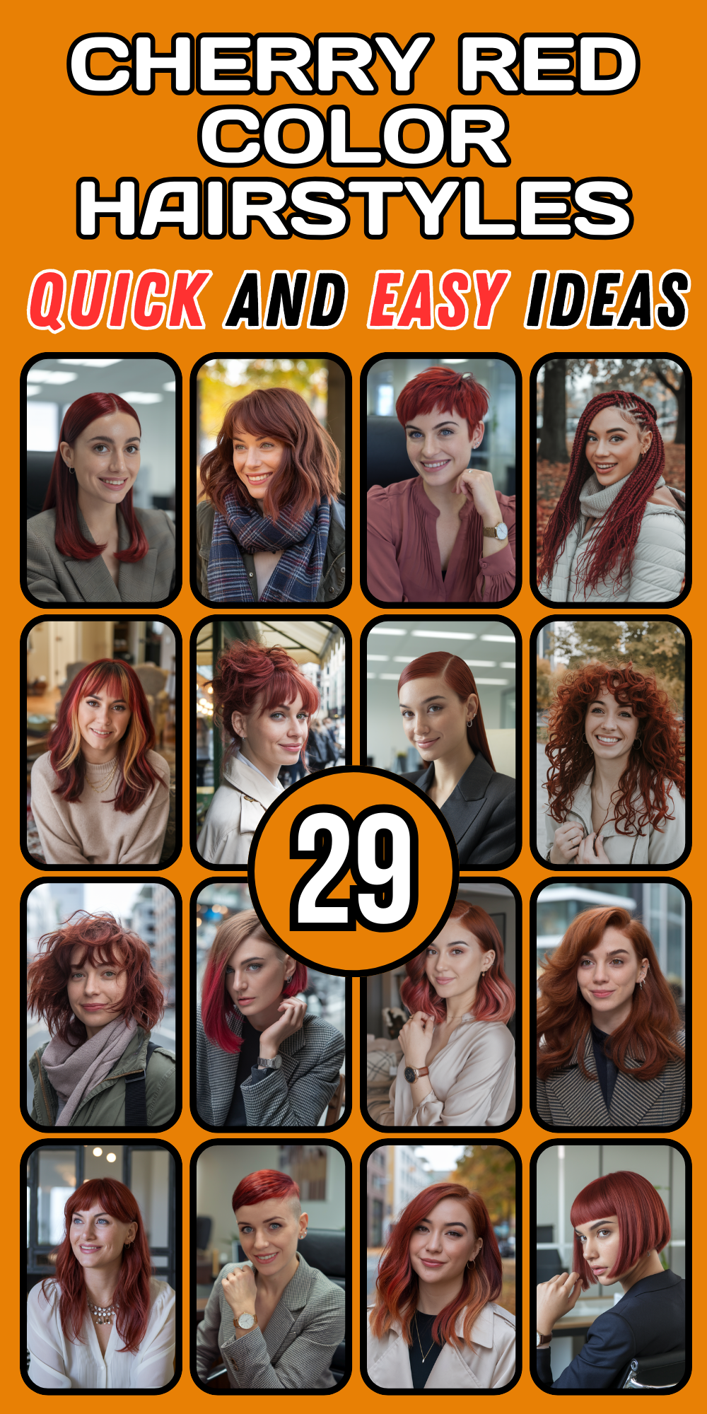 Cherry Red Hair Color Ideas 2024: Bold, Bright, and Vibrant Styles for Every Woman