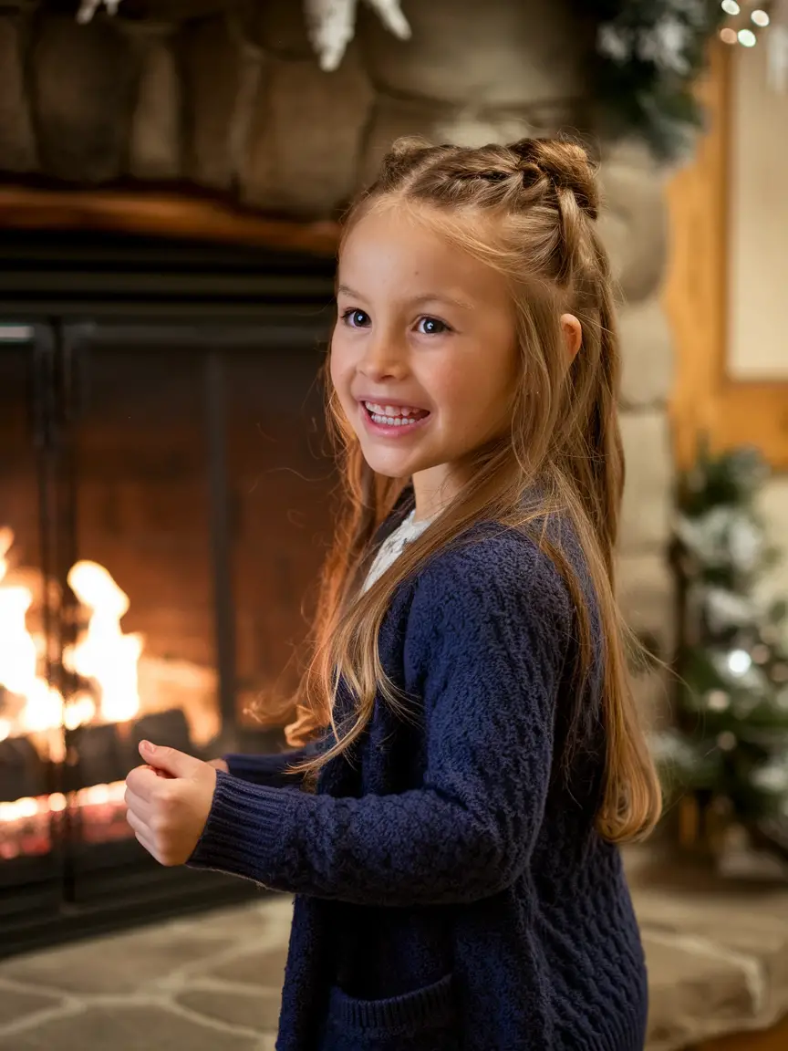 Winter Hairstyle Ideas for Kids 2024 - 2025: Simple, Cute, Braided, and Easy Looks for Girls