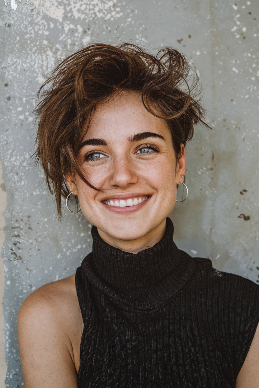 Stunning Asymmetrical Pixie 2025 Ideas for Women – Bold Haircuts for Edgy, Sleek, and Curly Styles