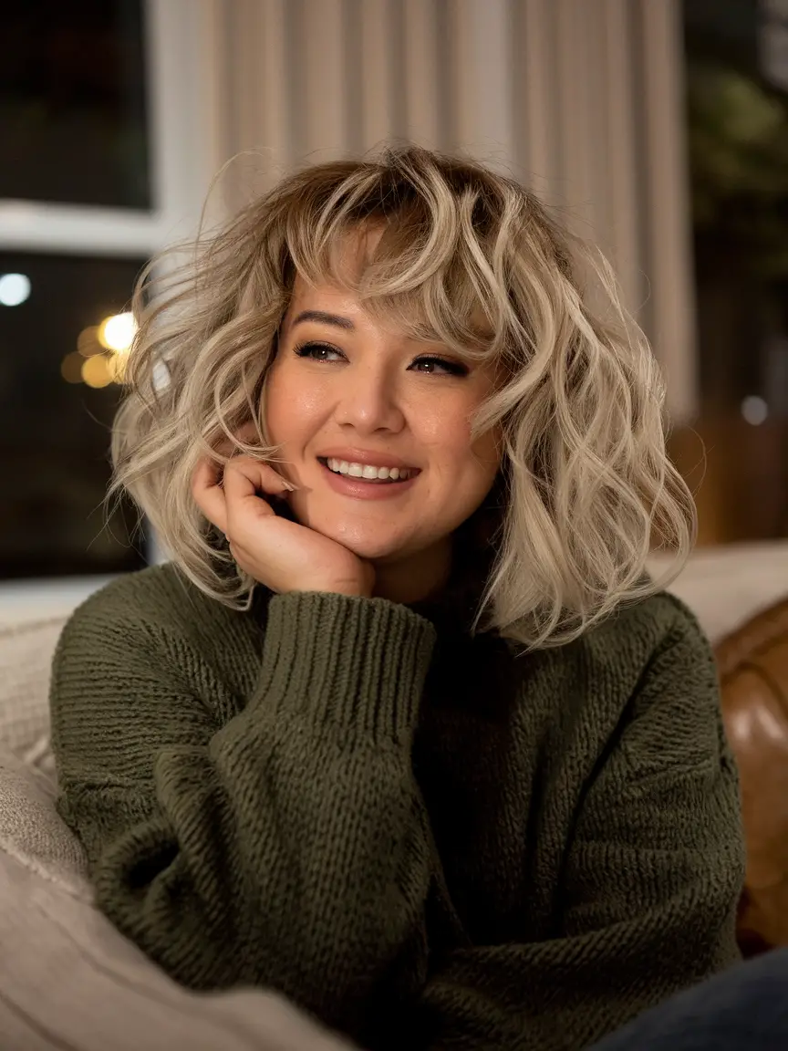 Best Winter Haircuts for Round Faces 2024 - 2025: Stylish Ideas for Women to Flaunt This Season