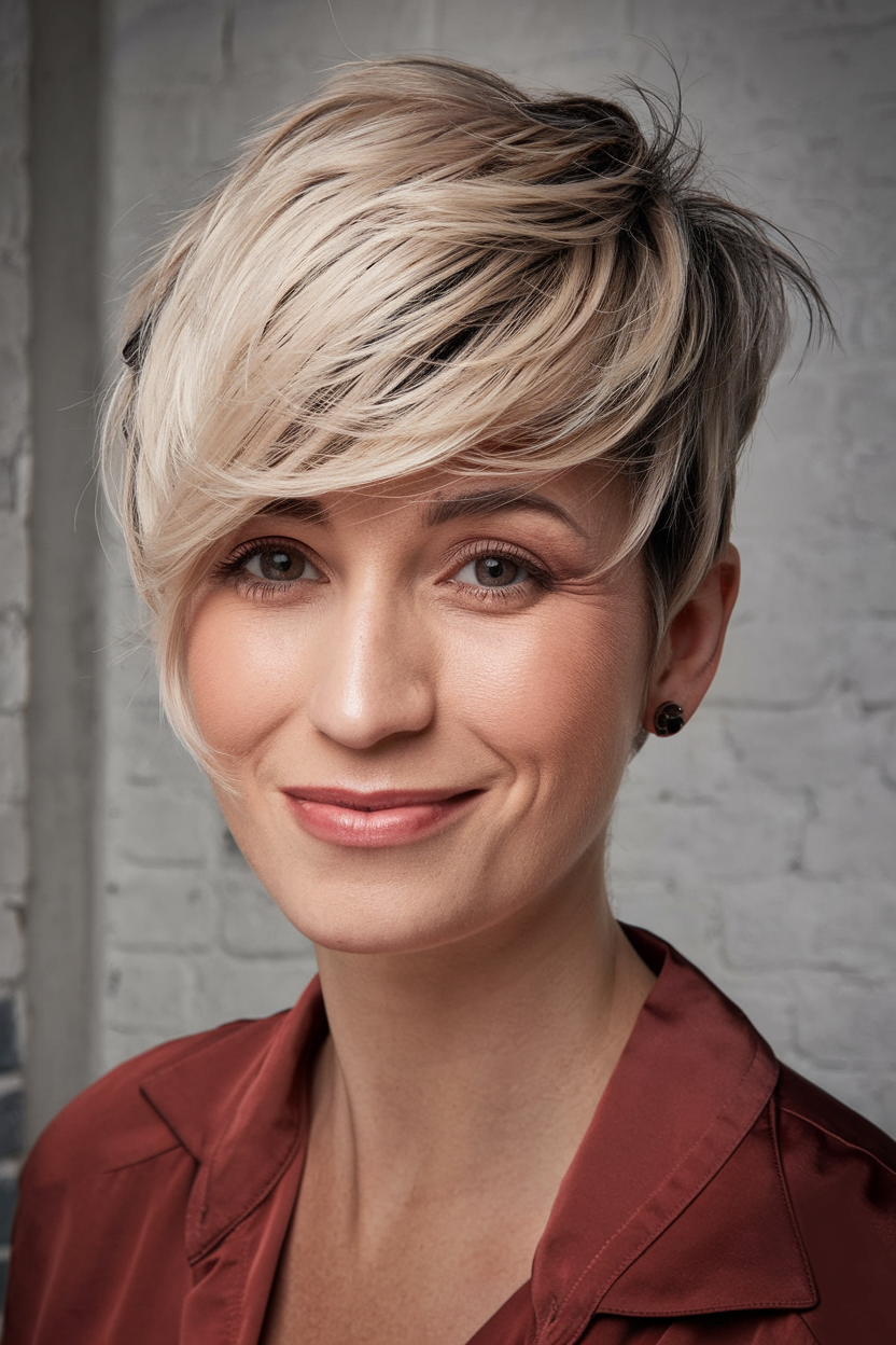 Stunning Asymmetrical Pixie 2025 Ideas for Women – Bold Haircuts for Edgy, Sleek, and Curly Styles