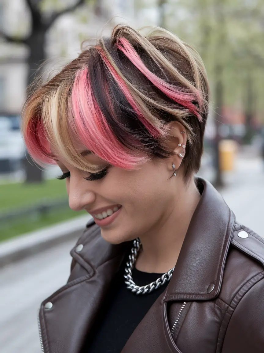 Neopolitan Hair Highlights Ideas for Women 2024: Vibrant Looks for Curly, Straight, and Short Hair