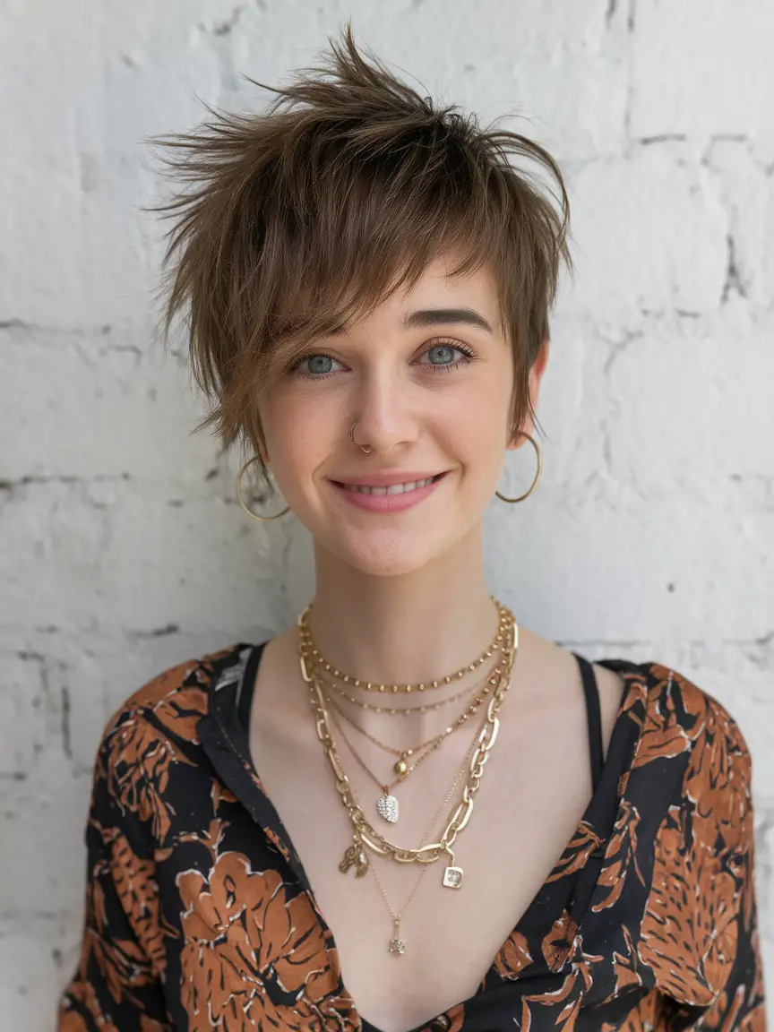 Stunning Asymmetrical Pixie 2025 Ideas for Women – Bold Haircuts for Edgy, Sleek, and Curly Styles