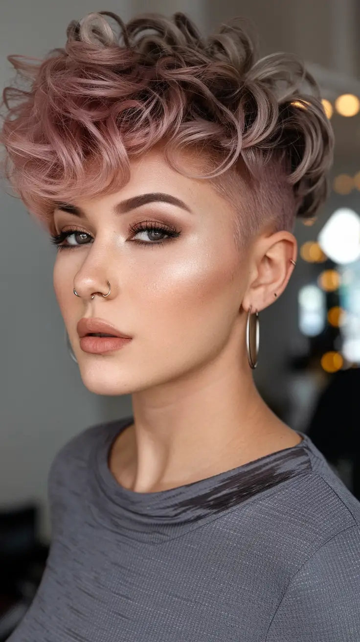 Stunning Asymmetrical Pixie 2025 Ideas for Women – Bold Haircuts for Edgy, Sleek, and Curly Styles