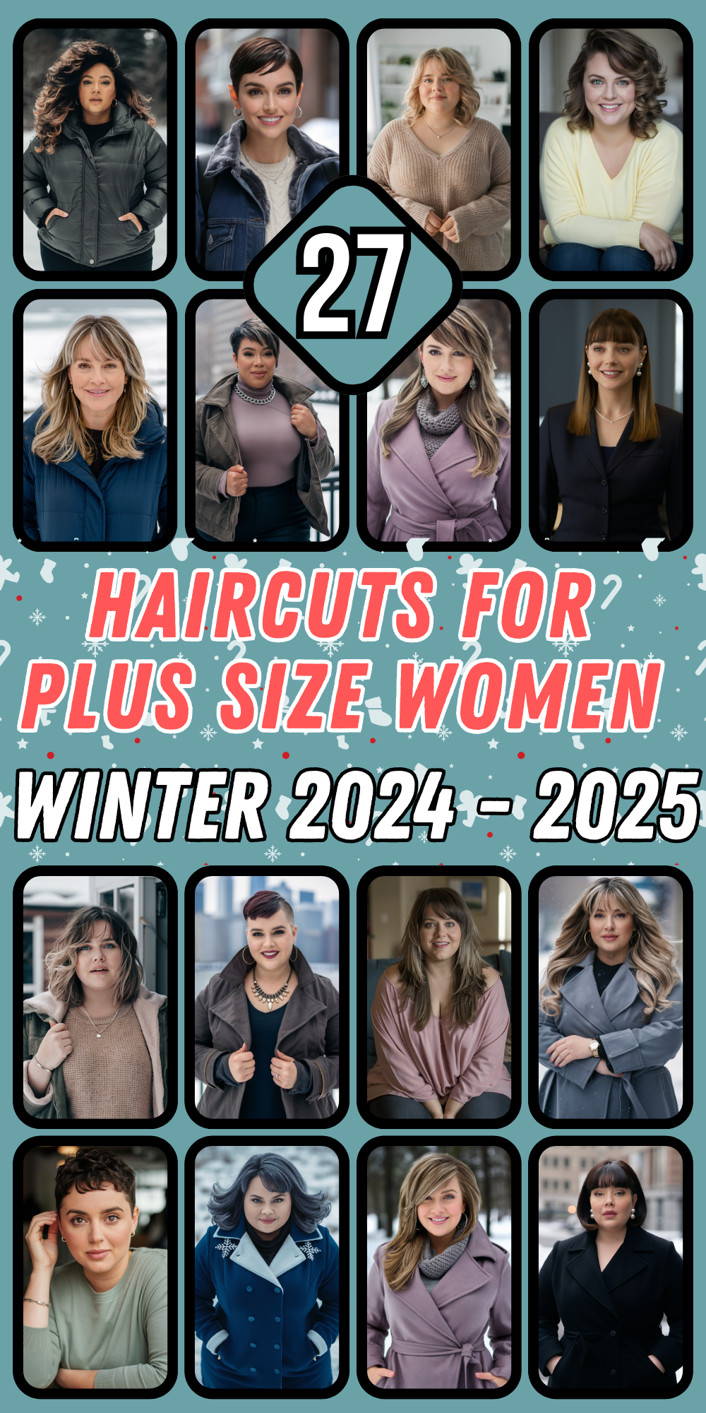 Winter Haircuts for Plus Size Women: Best Ideas for Pixie, Bob, and Long Hair with Bangs 2024-2025