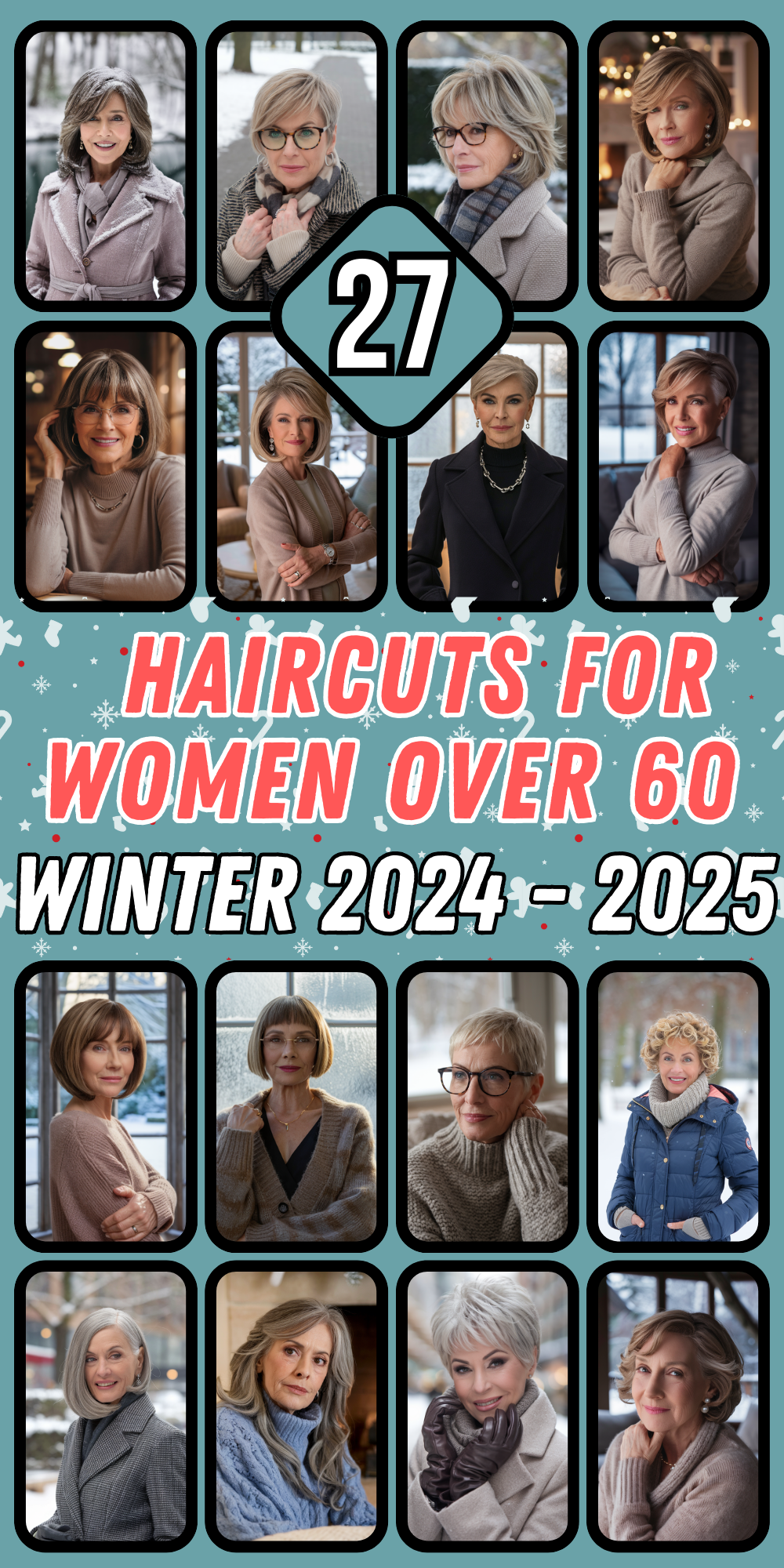 Best Winter Haircuts for Women Over 60 in 2024 - 2025: Short, Medium Length, Pixie & Bob Ideas