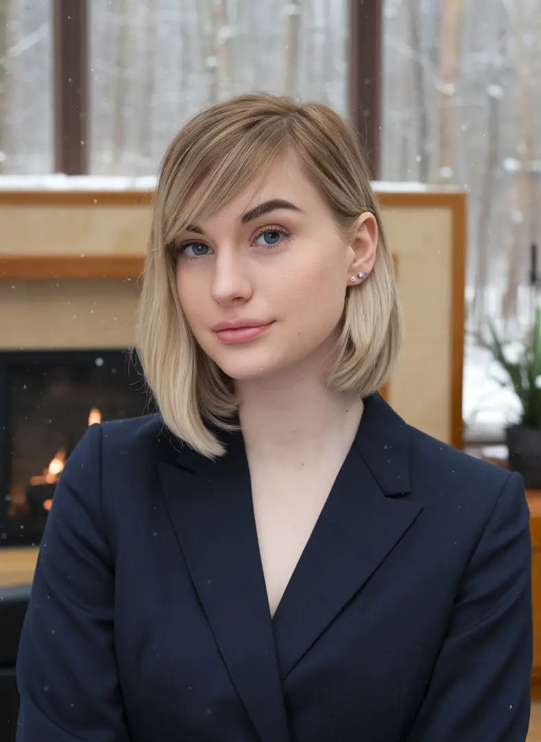 Best Winter Haircuts for Round Faces 2024 - 2025: Stylish Ideas for Women to Flaunt This Season