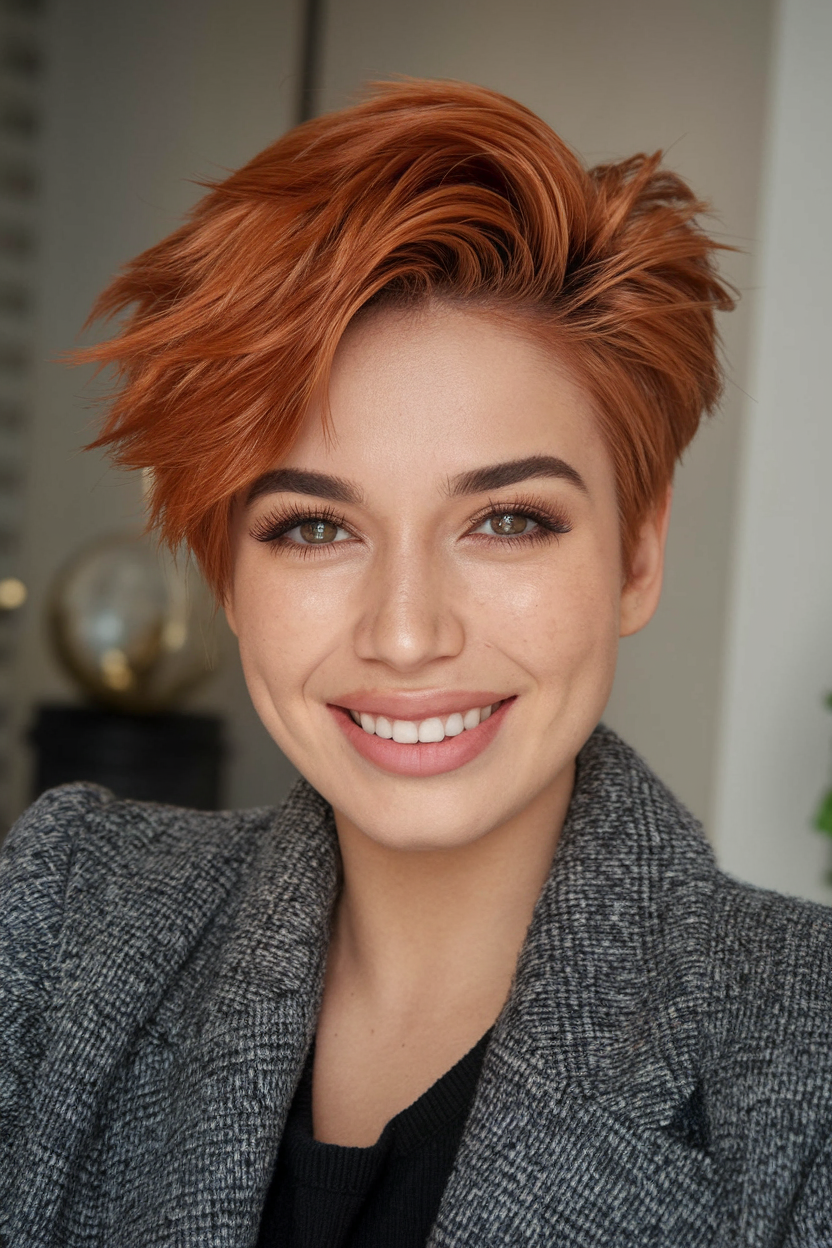 Stunning Asymmetrical Pixie 2025 Ideas for Women – Bold Haircuts for Edgy, Sleek, and Curly Styles