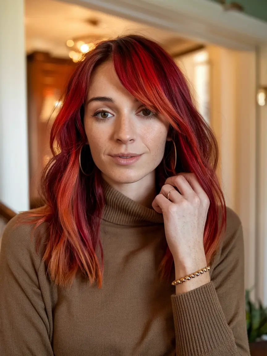 Stunning Crimson Red Hair Color Ideas for Women in 2024 – Bold, Vibrant, and Trendsetting Styles