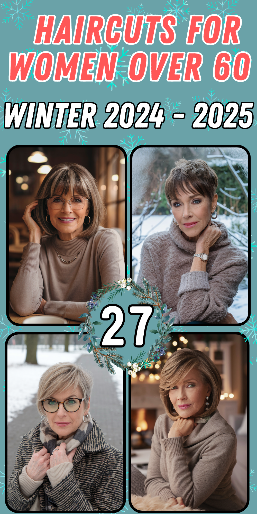 Best Winter Haircuts for Women Over 60 in 2024 - 2025: Short, Medium Length, Pixie & Bob Ideas