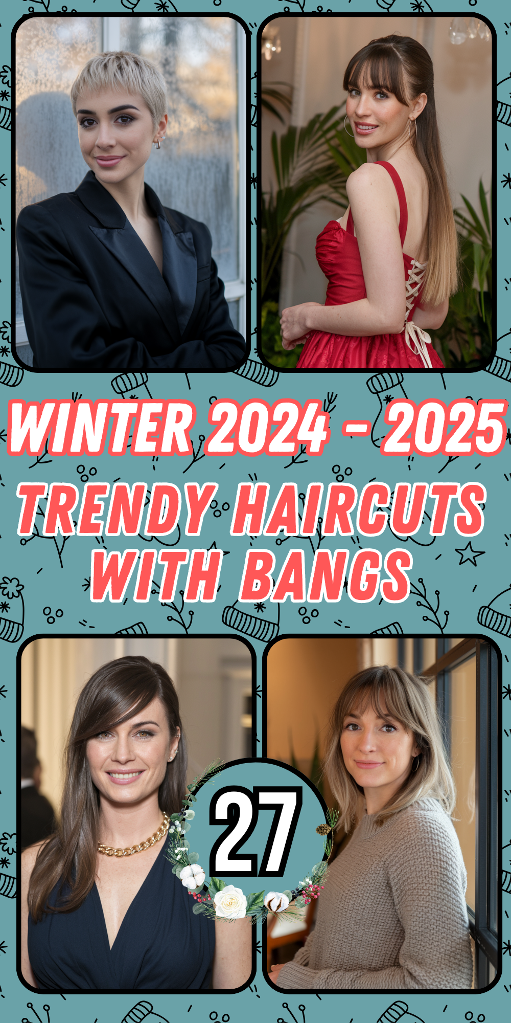 Winter Haircuts with Bangs 2024 - 2025: Trendy Ideas for Women with Short, Midlength, and Long Hair