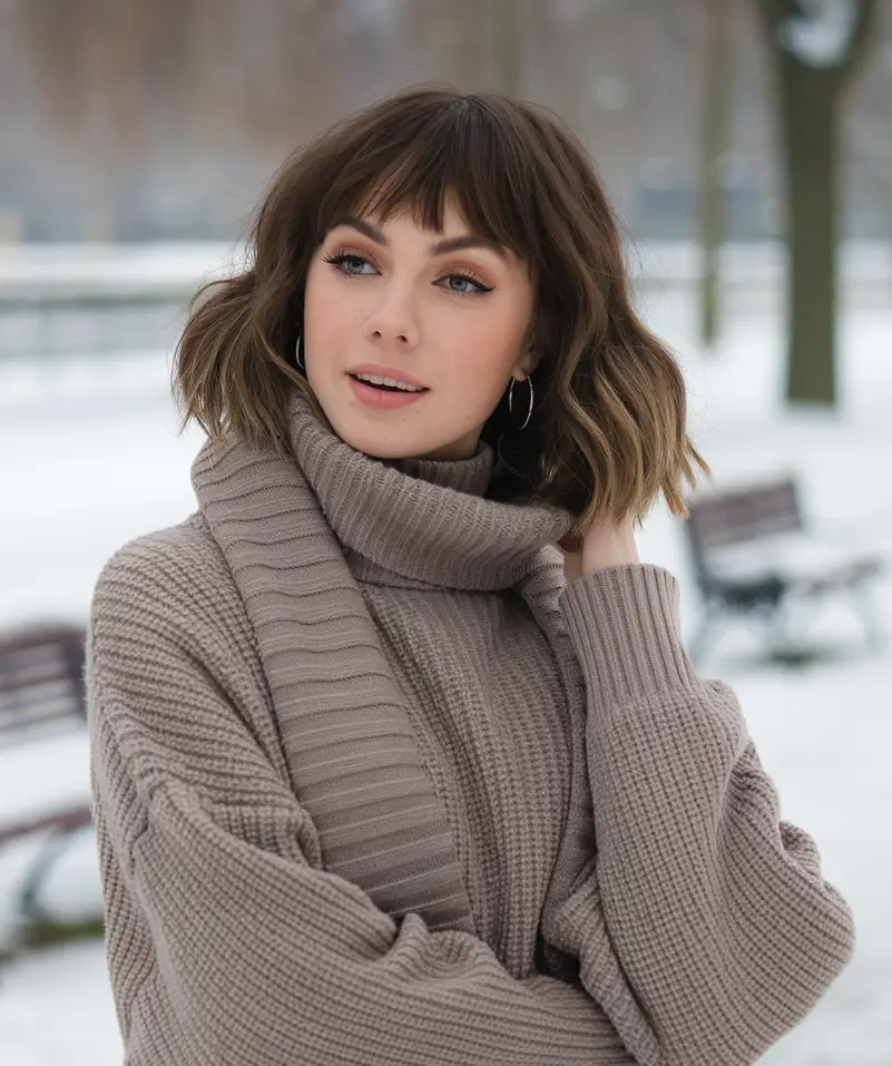 Best Winter Haircuts for Round Faces 2024 - 2025: Stylish Ideas for Women to Flaunt This Season