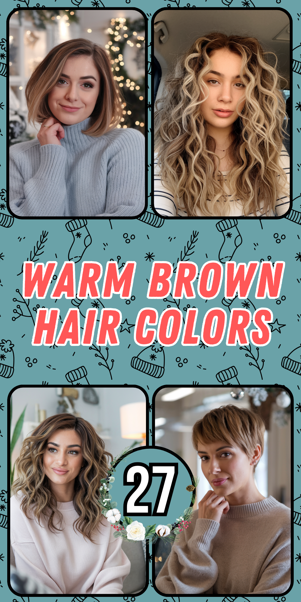 Warm Brown Hair Color Ideas for Women in 2024: From Rich Balayage to Subtle Highlights