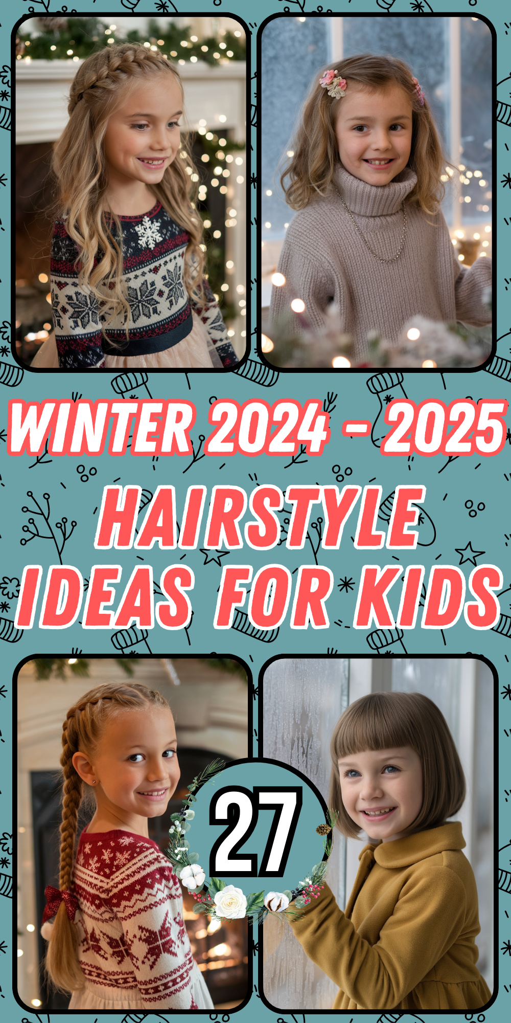 Winter Hairstyle Ideas for Kids 2024 - 2025: Simple, Cute, Braided, and Easy Looks for Girls