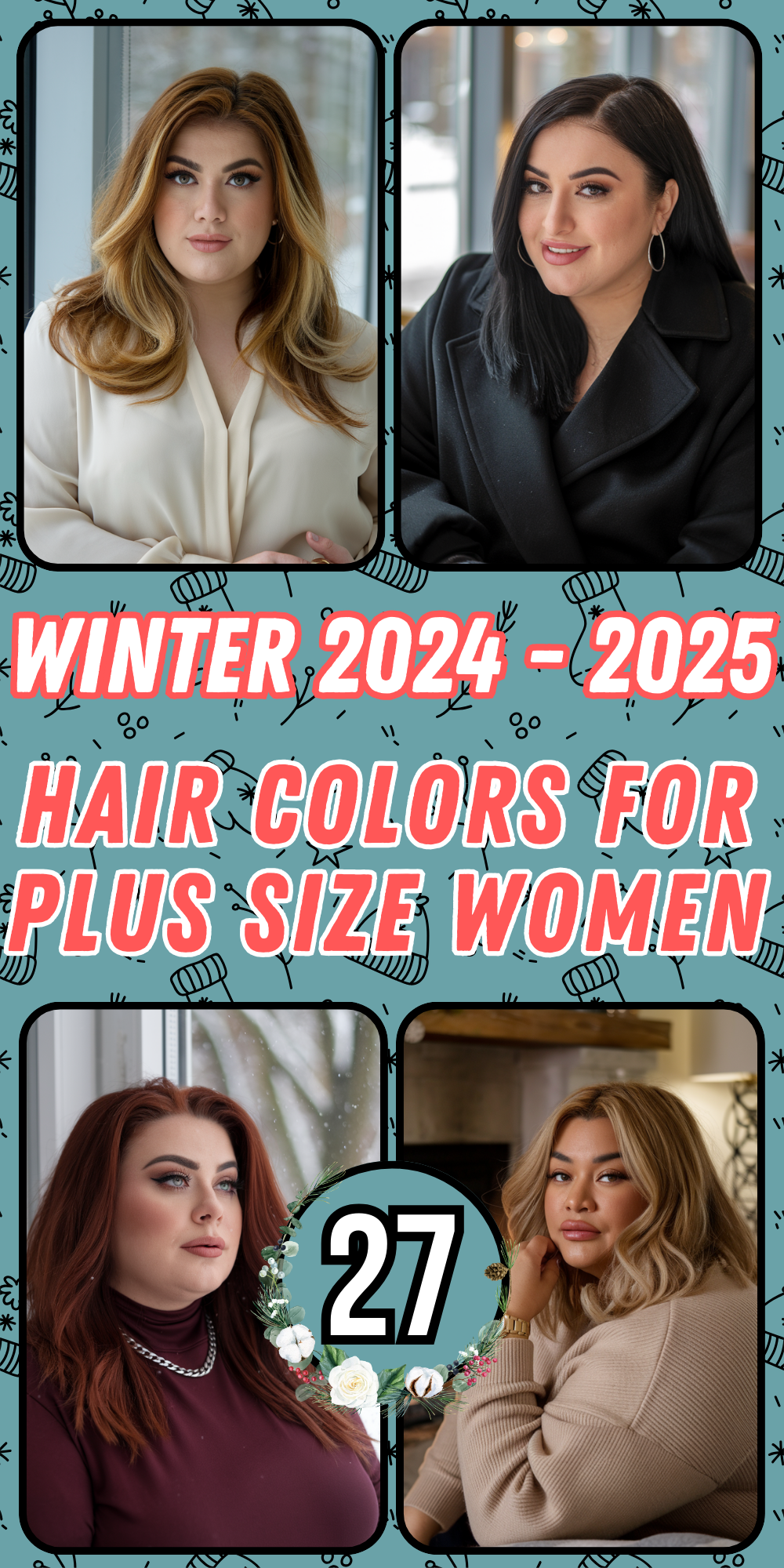 Winter Hair Colors for Plus Size Women 2024 - 2025: Top Ideas for Bob and Pixie Hairstyles