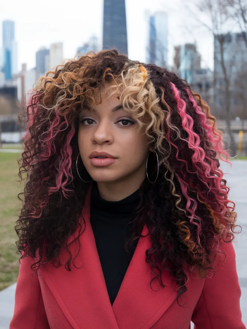 Neopolitan Hair Highlights Ideas for Women 2024: Vibrant Looks for Curly, Straight, and Short Hair