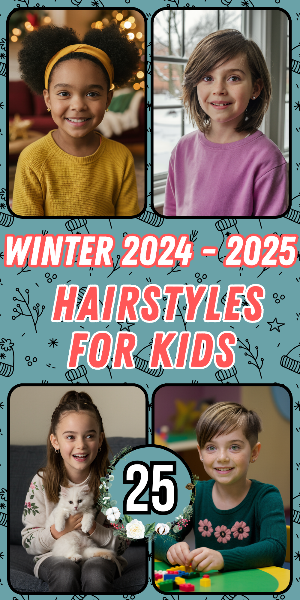 Winter Hairstyles for Kids: Cute and Easy Ideas for 2024-2025 to Keep Your Child Stylish and Warm