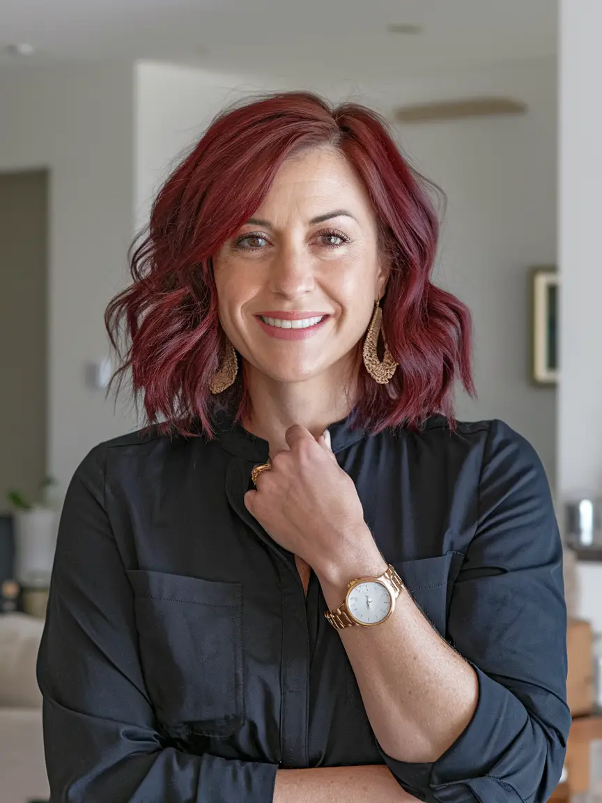 Stunning Crimson Red Hair Color Ideas for Women in 2024 – Bold, Vibrant, and Trendsetting Styles