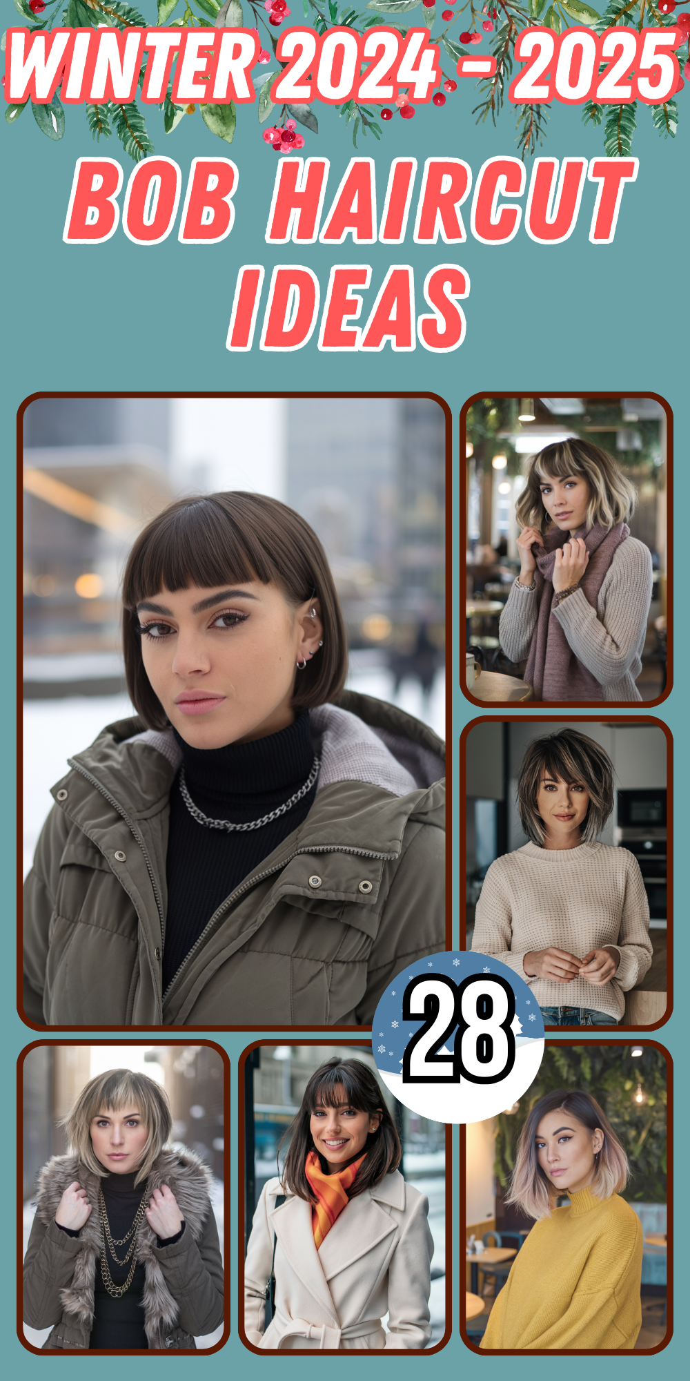 Winter Bob Haircuts 2024 - 2025: Chic Ideas for Women with Short, Fine, and Thick Hair