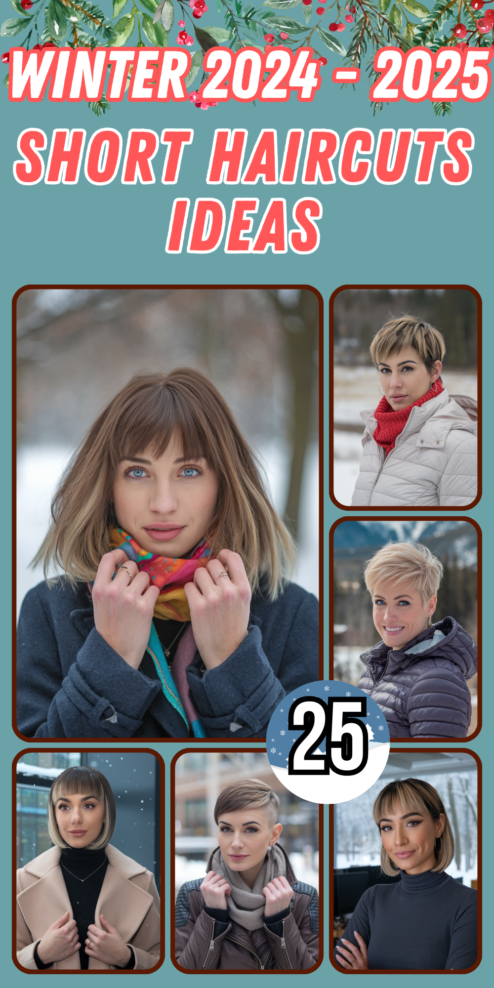 Short Winter Haircuts for Women 2024 - 2025: Fresh Ideas for Trendy, Cute, and Stylish Looks