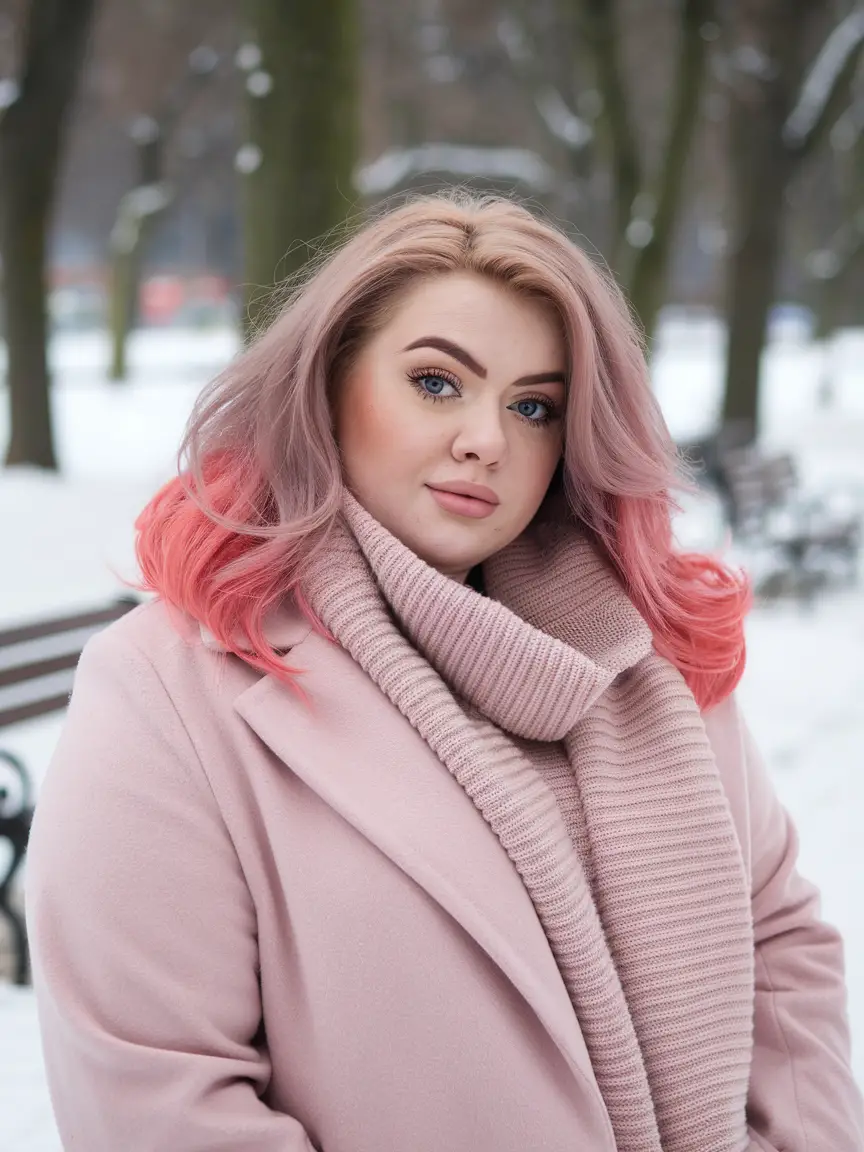 Winter Hair Colors for Plus Size Women 2024 - 2025: Top Ideas for Bob and Pixie Hairstyles