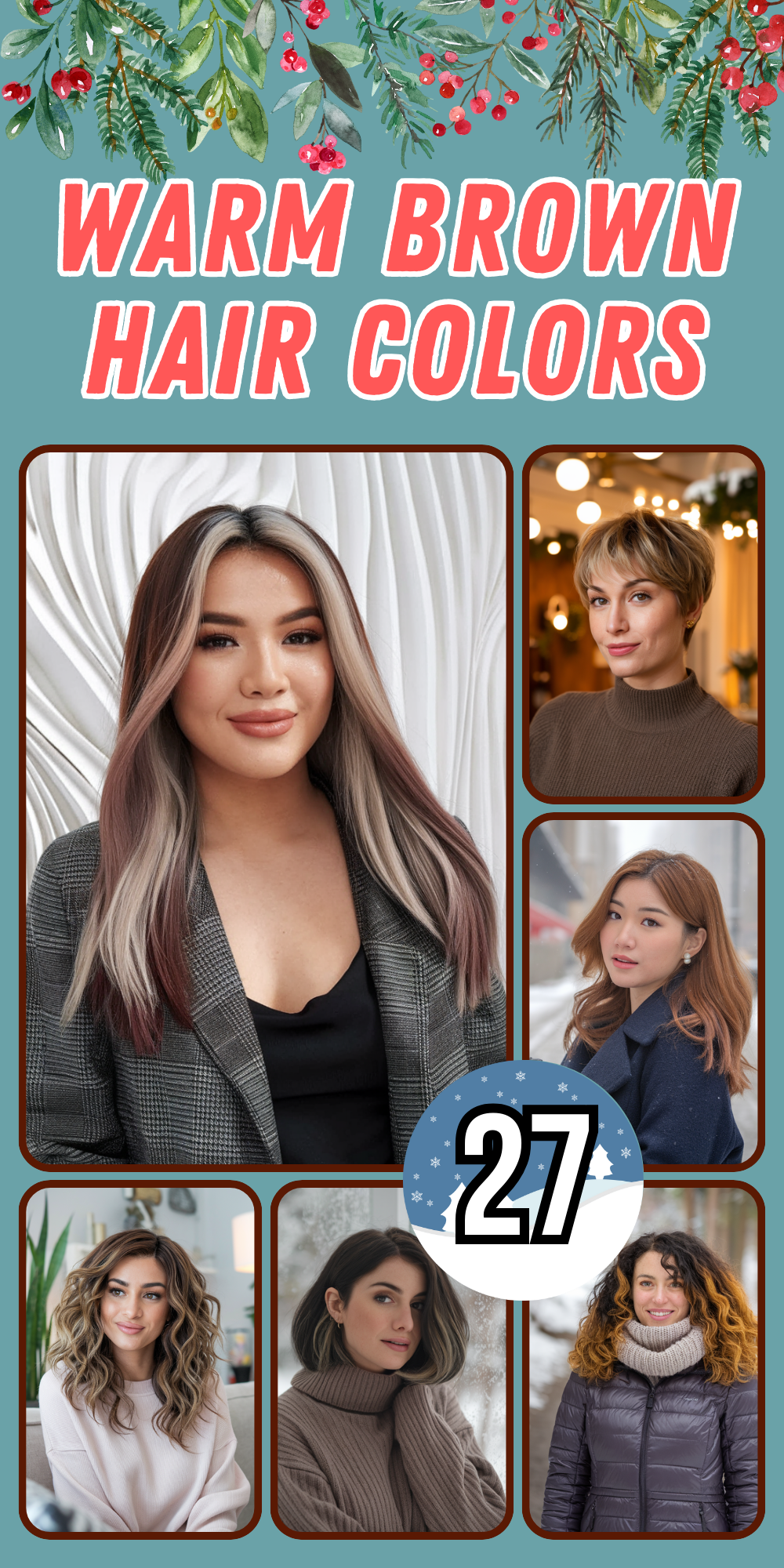 Warm Brown Hair Color Ideas for Women in 2024: From Rich Balayage to Subtle Highlights