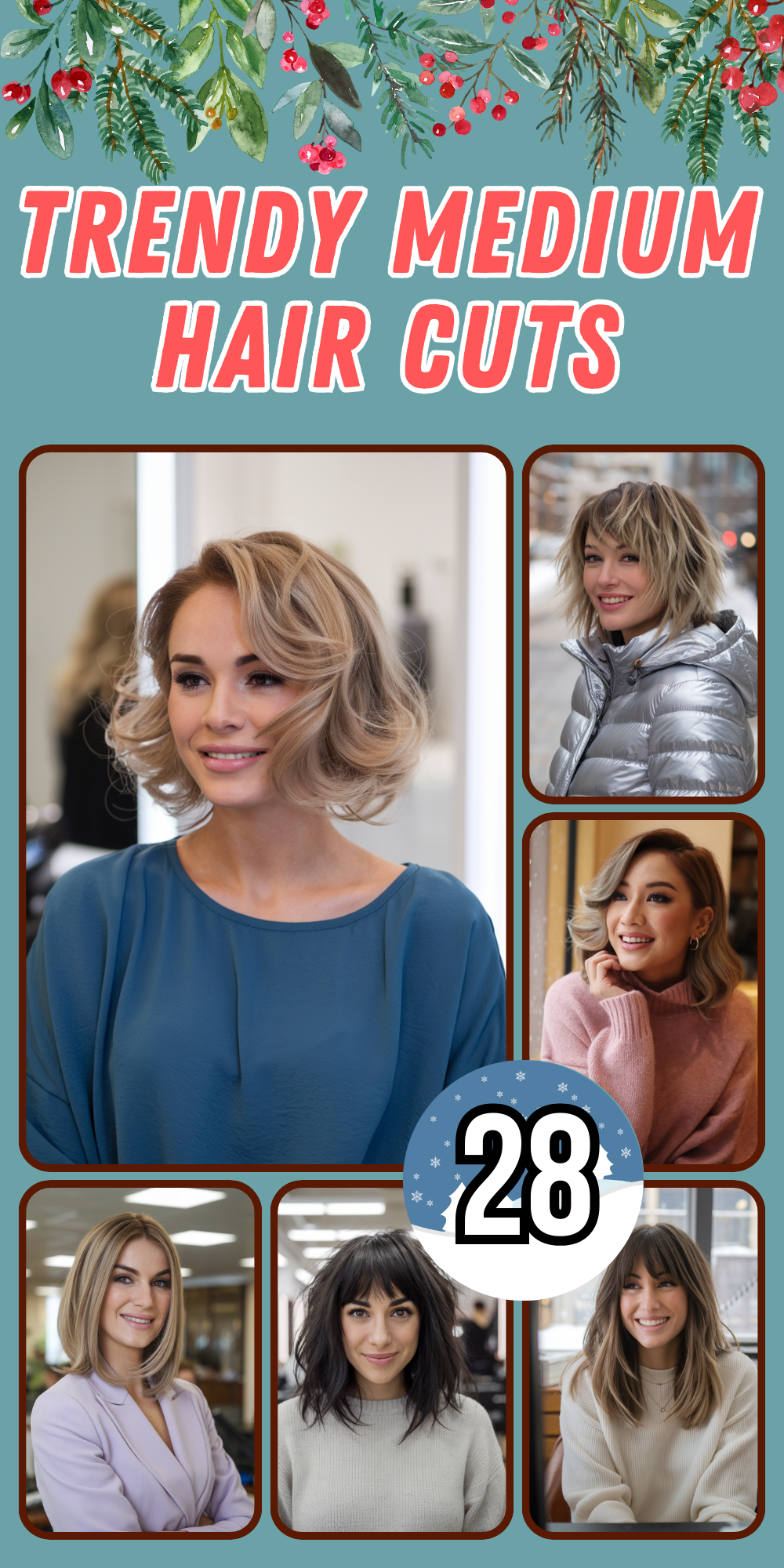 Medium Hair Cuts for Women in 2024: Stylish Ideas for Volume, Layers, Curtain Bangs, and More